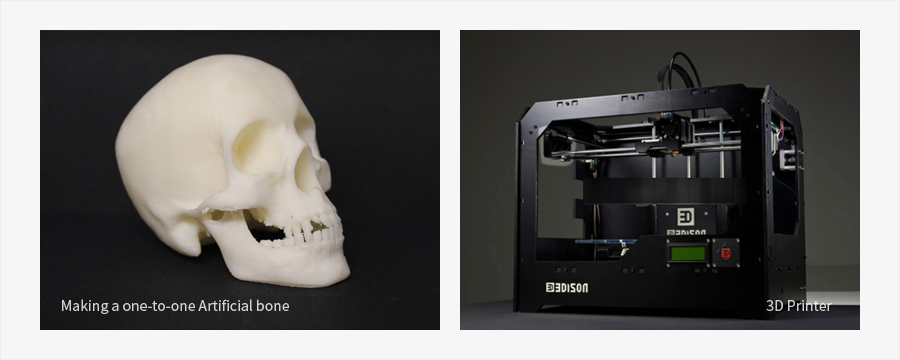 Making a one-to-one Artificial bone & 3D Printer